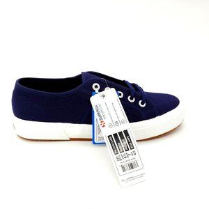 Superga Womens 2750 Cotu Classic Sneakers Shoes Blue Navy Low Top 7M